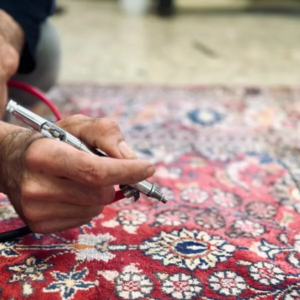 Corrección de colores en alfombras